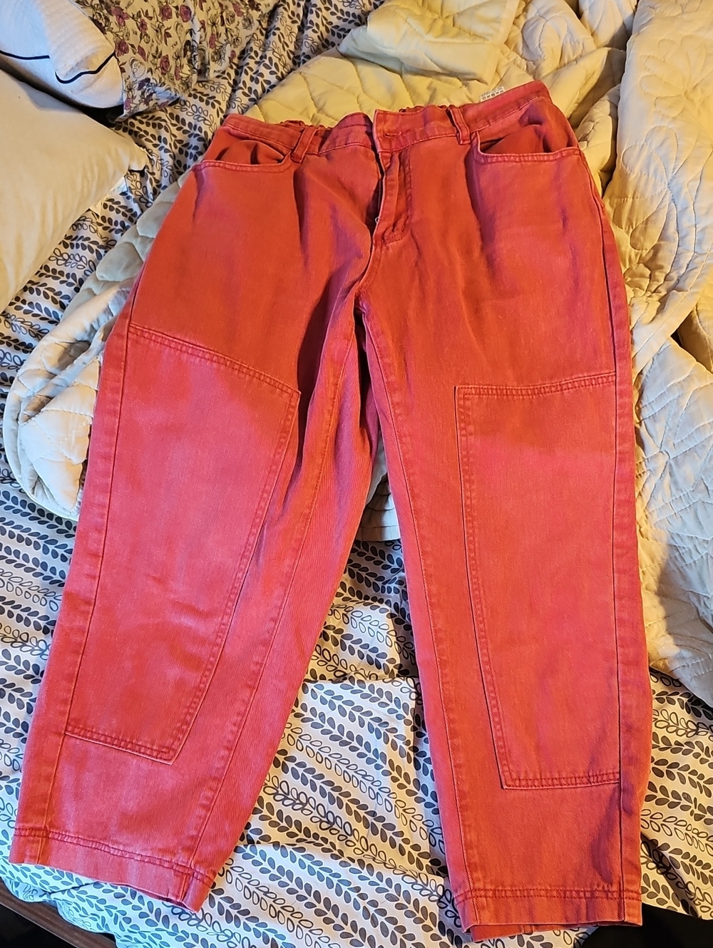 SHEIN Red Cargo-Style Pants
